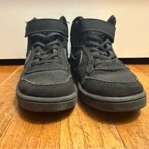 Nike Kids Court Borough Mid Sneakers | Velcro Strap